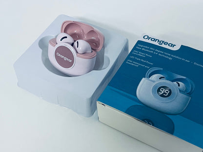 Orangear 360° Noise Isolation True Wireless Earbuds: Lightweight & Immersive Audio Experience