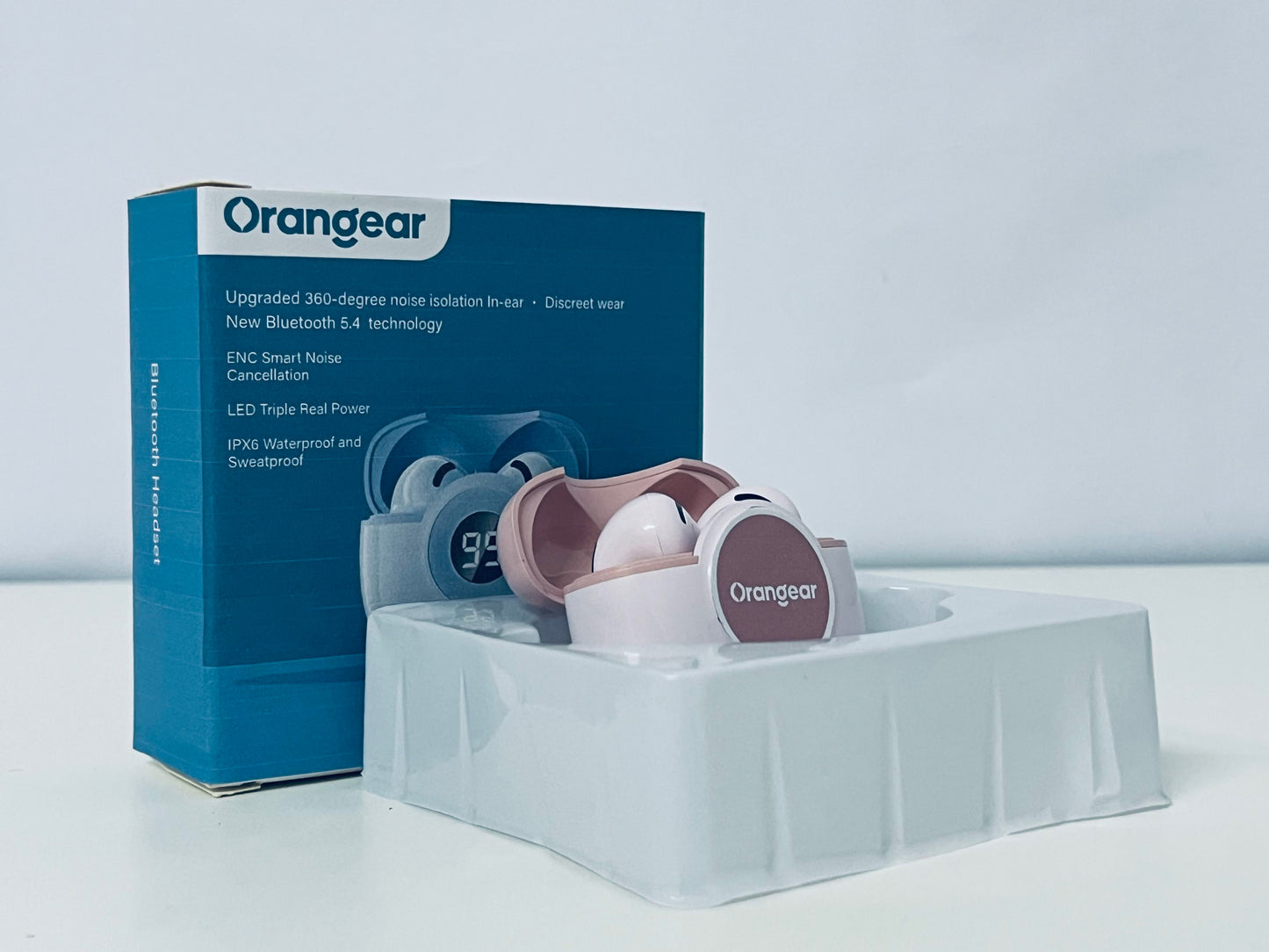 Orangear 360° Noise Isolation True Wireless Earbuds: Lightweight & Immersive Audio Experience