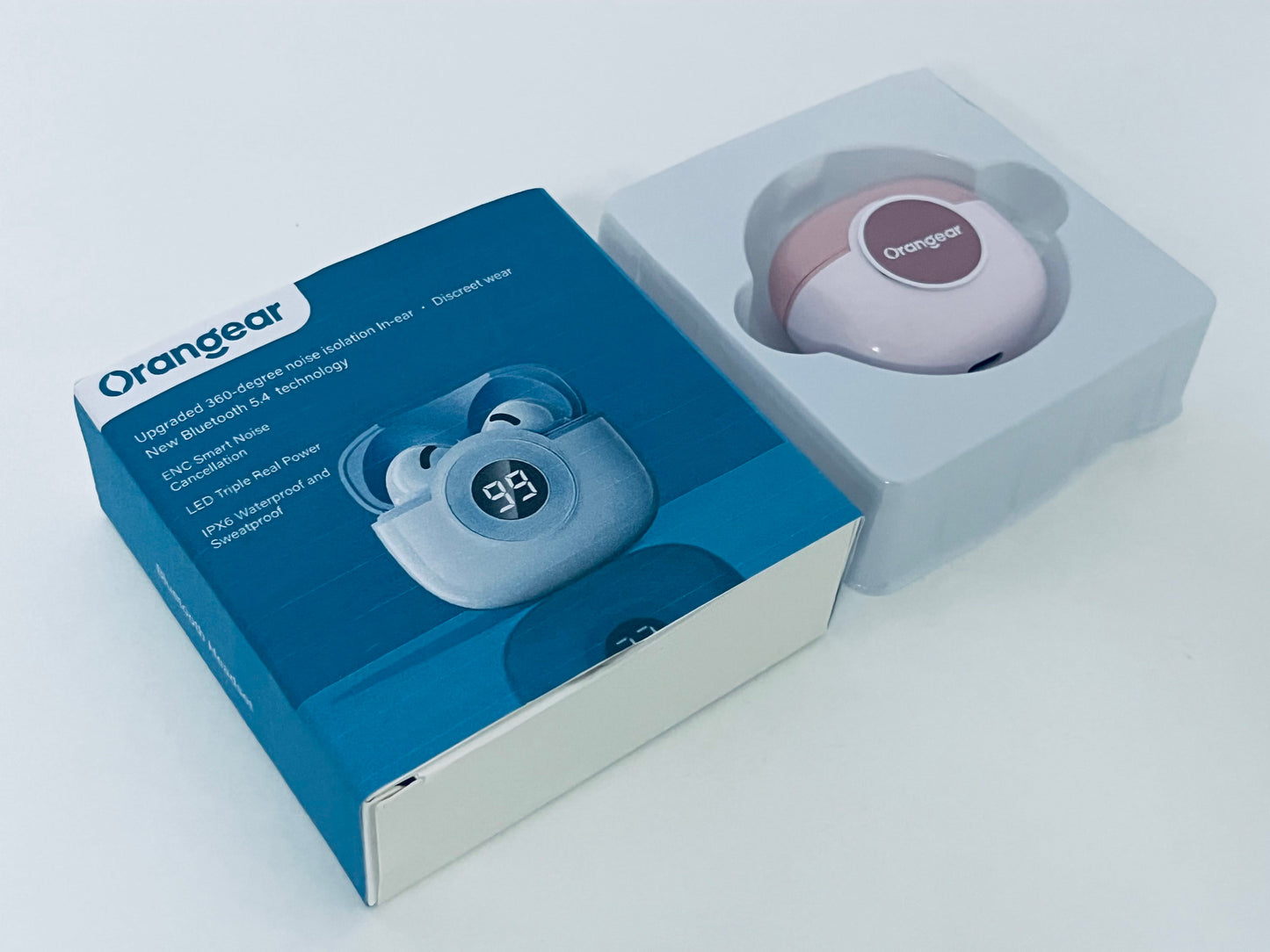Orangear 360° Noise Isolation True Wireless Earbuds: Lightweight & Immersive Audio Experience