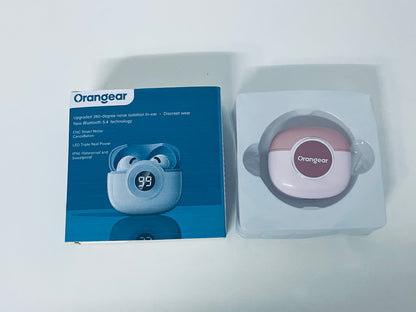 Orangear 360° Noise Isolation True Wireless Earbuds: Lightweight & Immersive Audio Experience