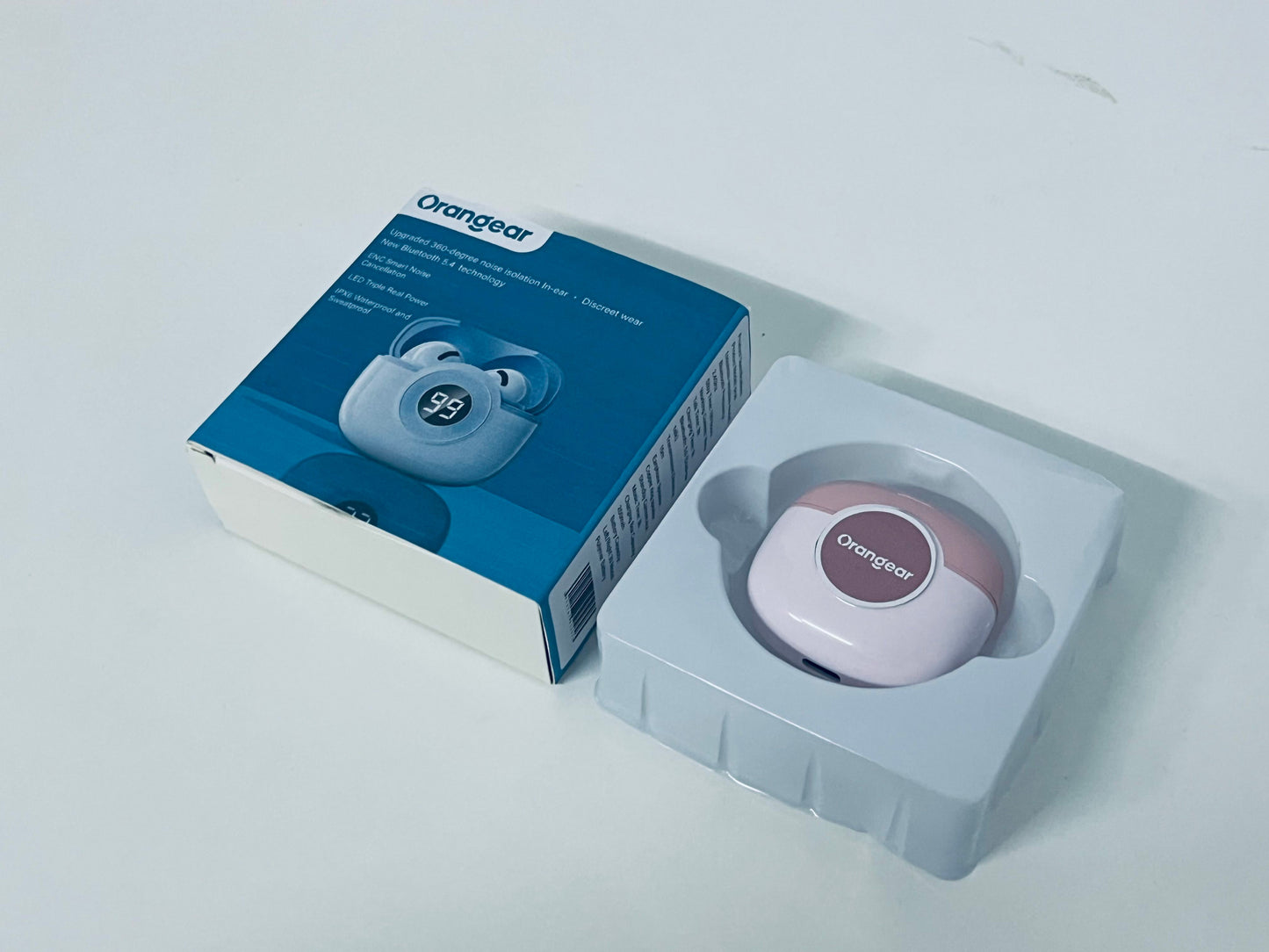 Orangear 360° Noise Isolation True Wireless Earbuds: Lightweight & Immersive Audio Experience