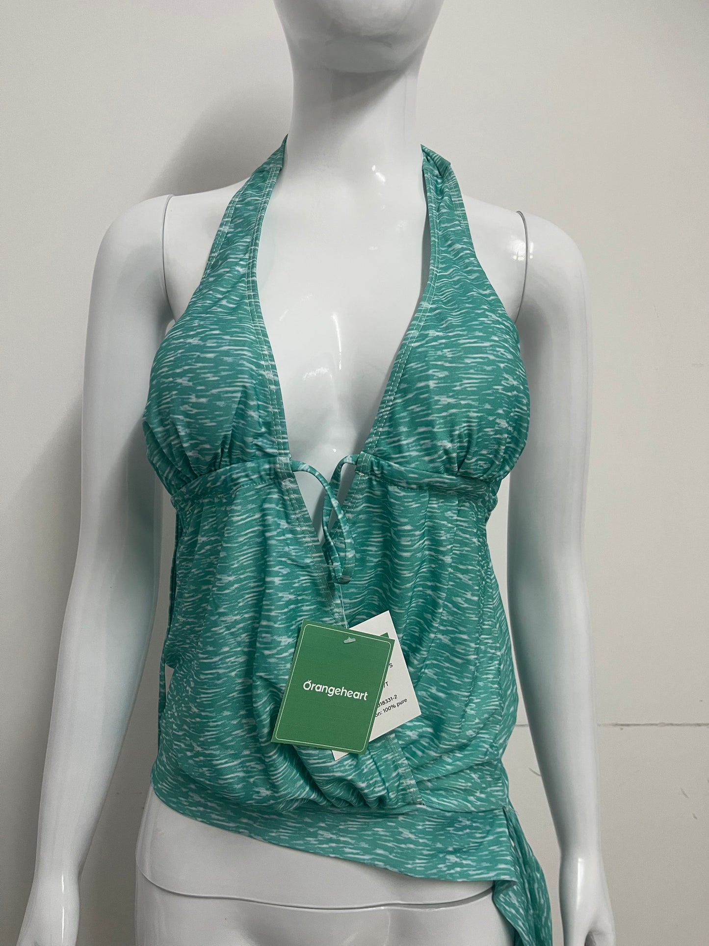 【Orangeheart Marled Halter Swim suits】—— Breezy Style for Confident Pool Days