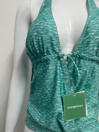 【Orangeheart Marled Halter Swim suits】—— Breezy Style for Confident Pool Days