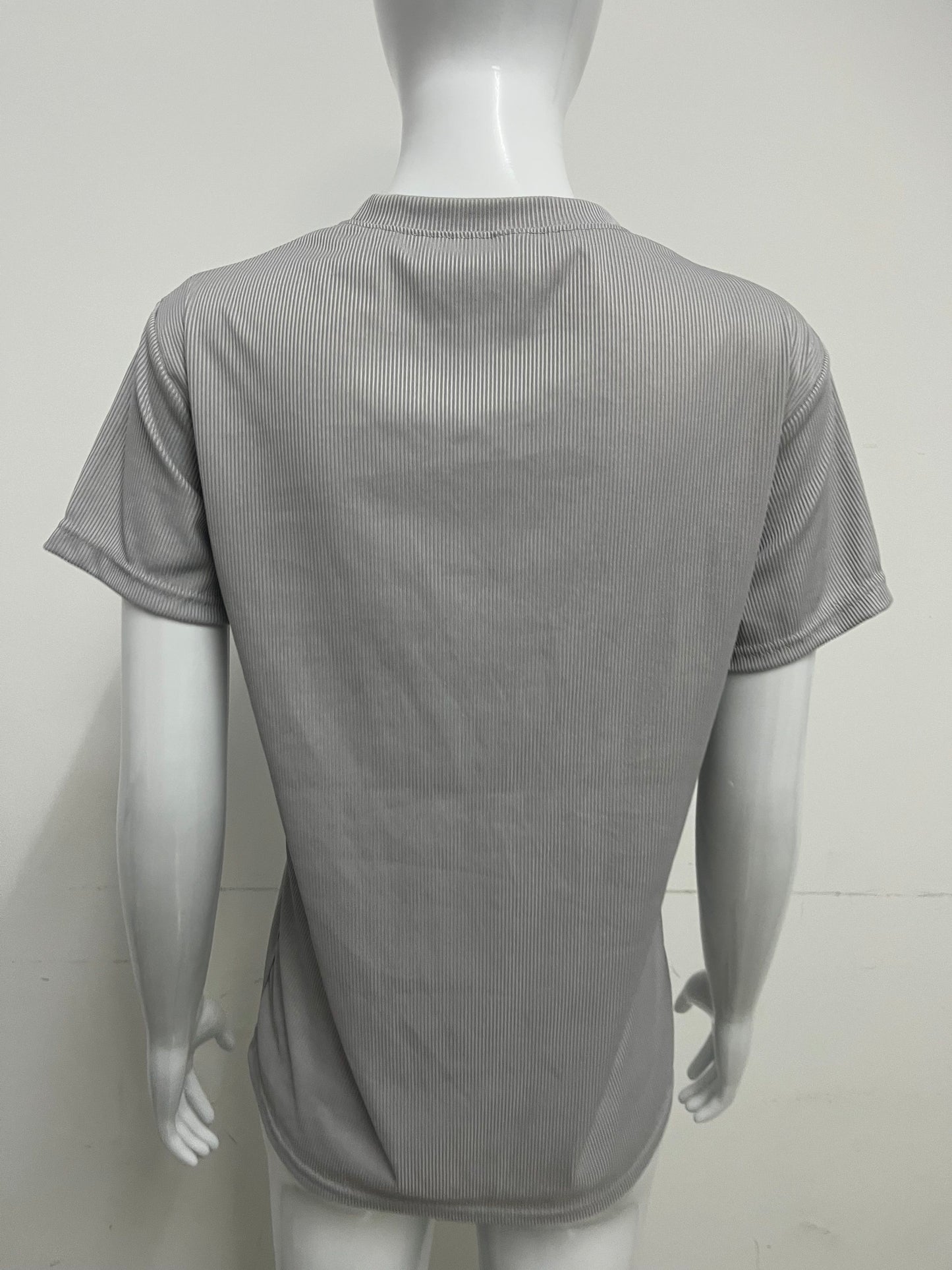 【Orangeheart Ribbed Curved-Hem T-Shirt】—— Effortless Comfort & Everyday Style