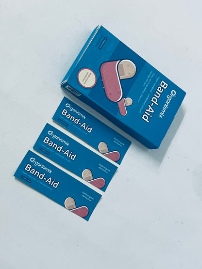 Organismix Medical Grade Sterilized Band-Aids | Super Waterproof, Comfortable & Soft, Long-Lasting Adhesion (No Skin Damage) | Home Wound Care (6 Pads/Box, 72mm×19mm)