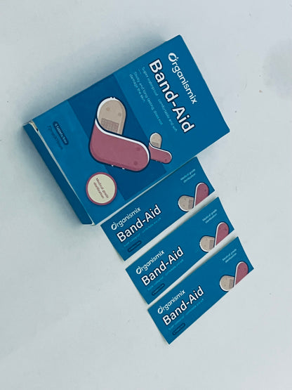 Organismix Medical Grade Sterilized Band-Aids | Super Waterproof, Comfortable & Soft, Long-Lasting Adhesion (No Skin Damage) | Home Wound Care (6 Pads/Box, 72mm×19mm)