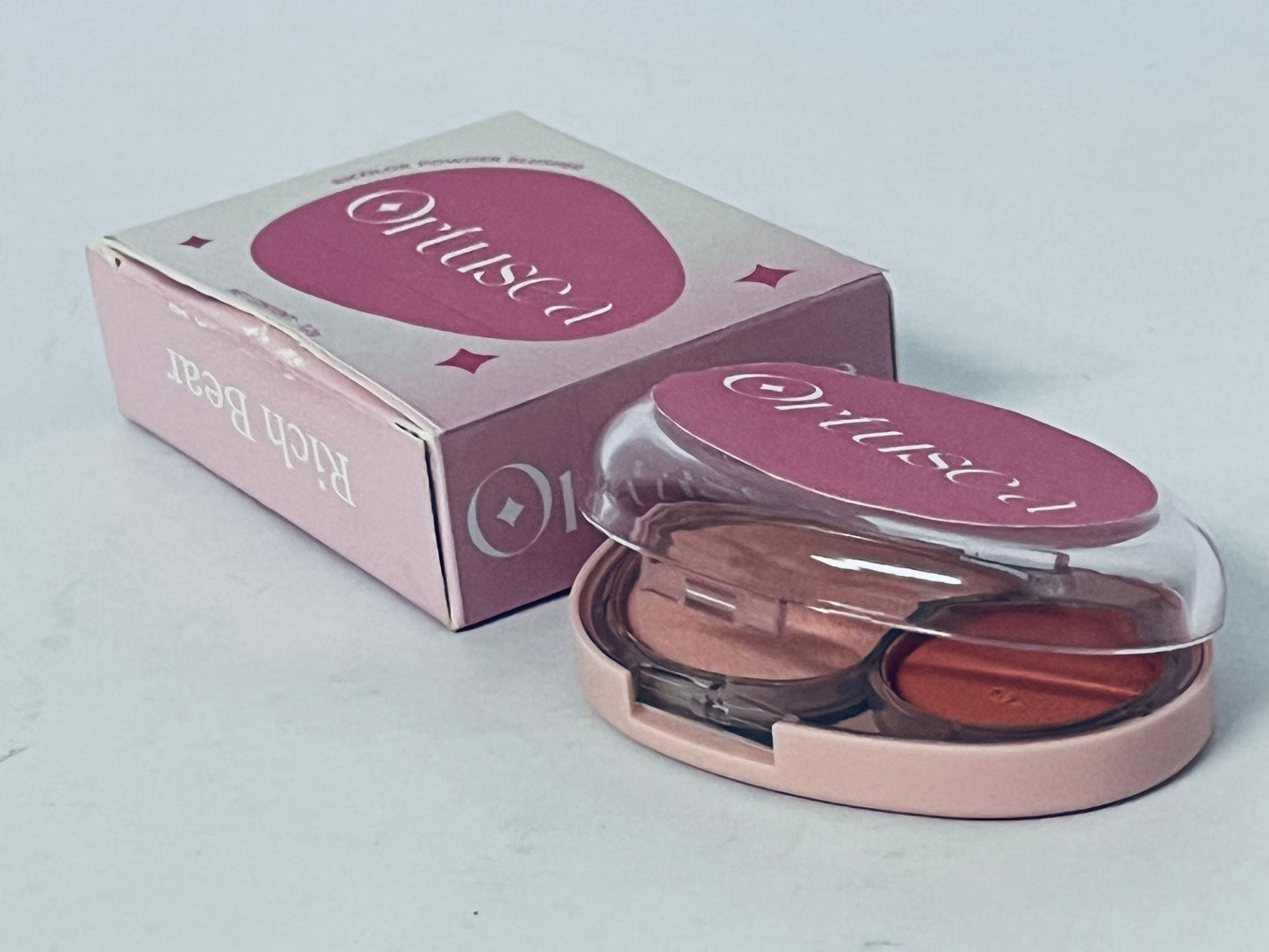 Ortusea Cream Dual Blush for Cheeks: Lightweight Highly Pigmented Blush - Smooth Natural Blush Palette - Long-lasting All-Day Face Makeup Blush（05#Crepe）