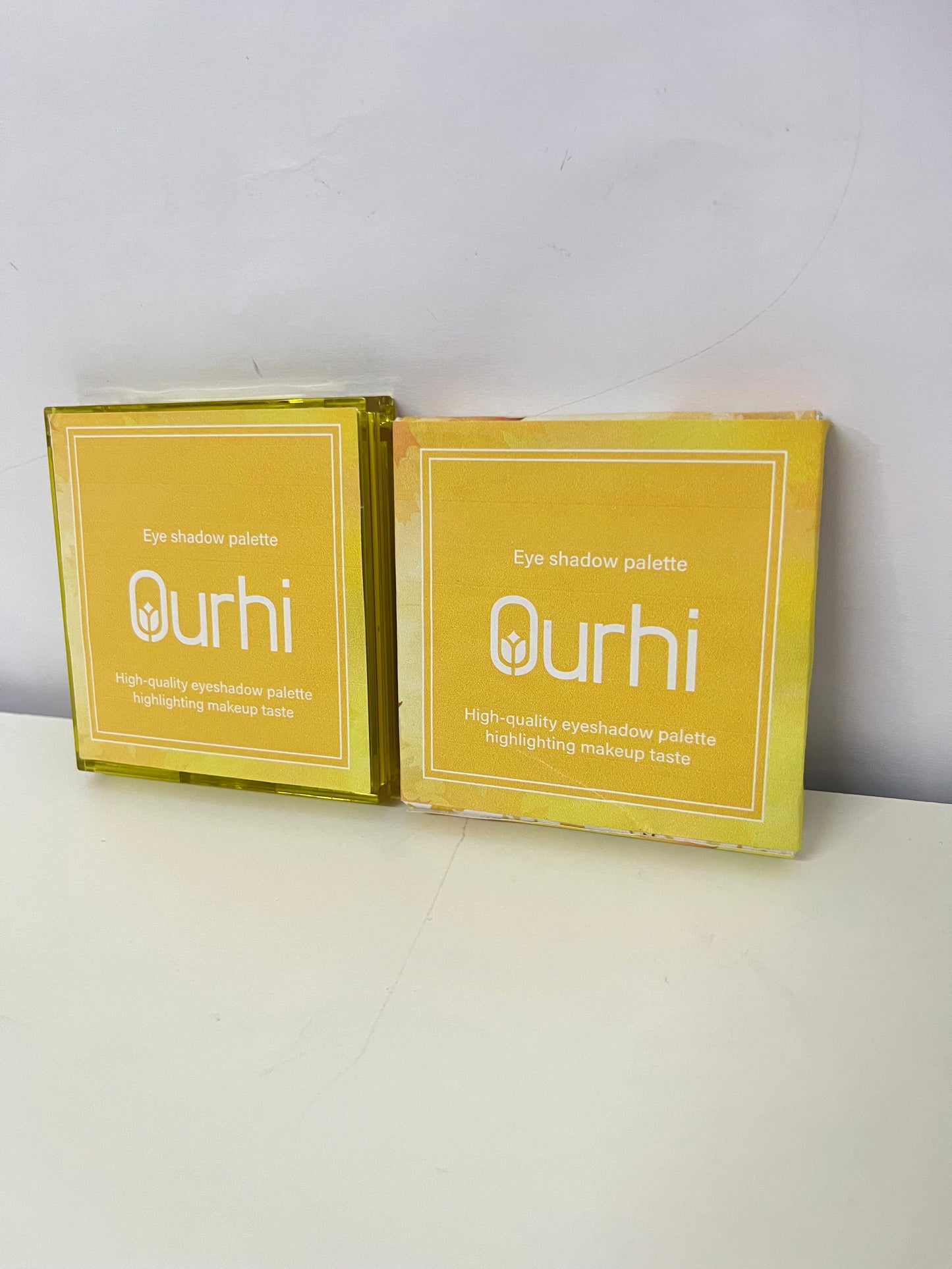 Ourhi 9-Color Warm Yellow Eyeshadow Palette High Pigmentation Long-Lasting A Warm Choice for Eye Makeup Creativity