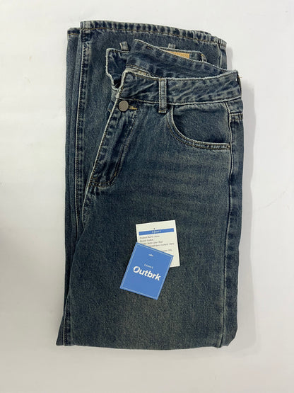 Outbrk Jeans Women's High Rise Relaxed Straight Jeans