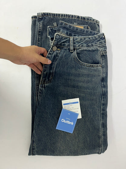 Outbrk Jeans Women's High Rise Relaxed Straight Jeans