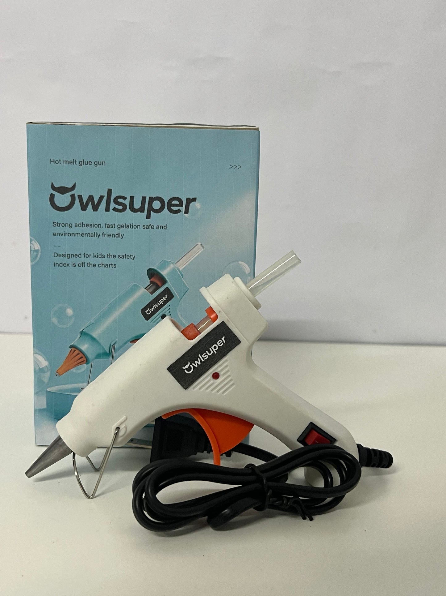 [Owlsuper Hot melt glue guns]——Owlsuper Safe Hot Melt Glue Gun - Kid-Friendly DIY & Home Repair Tool