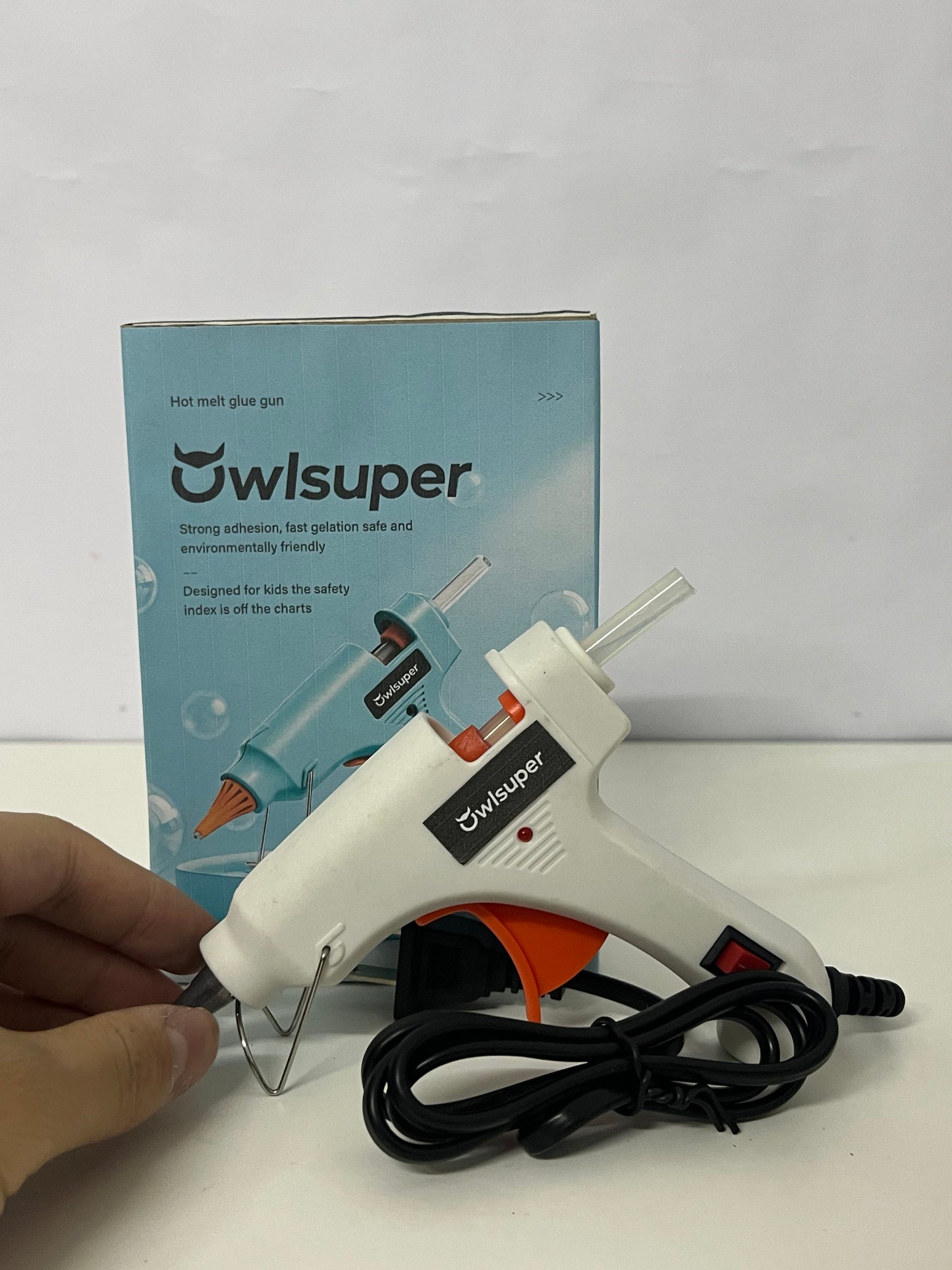 [Owlsuper Hot melt glue guns]——Owlsuper Safe Hot Melt Glue Gun - Kid-Friendly DIY & Home Repair Tool