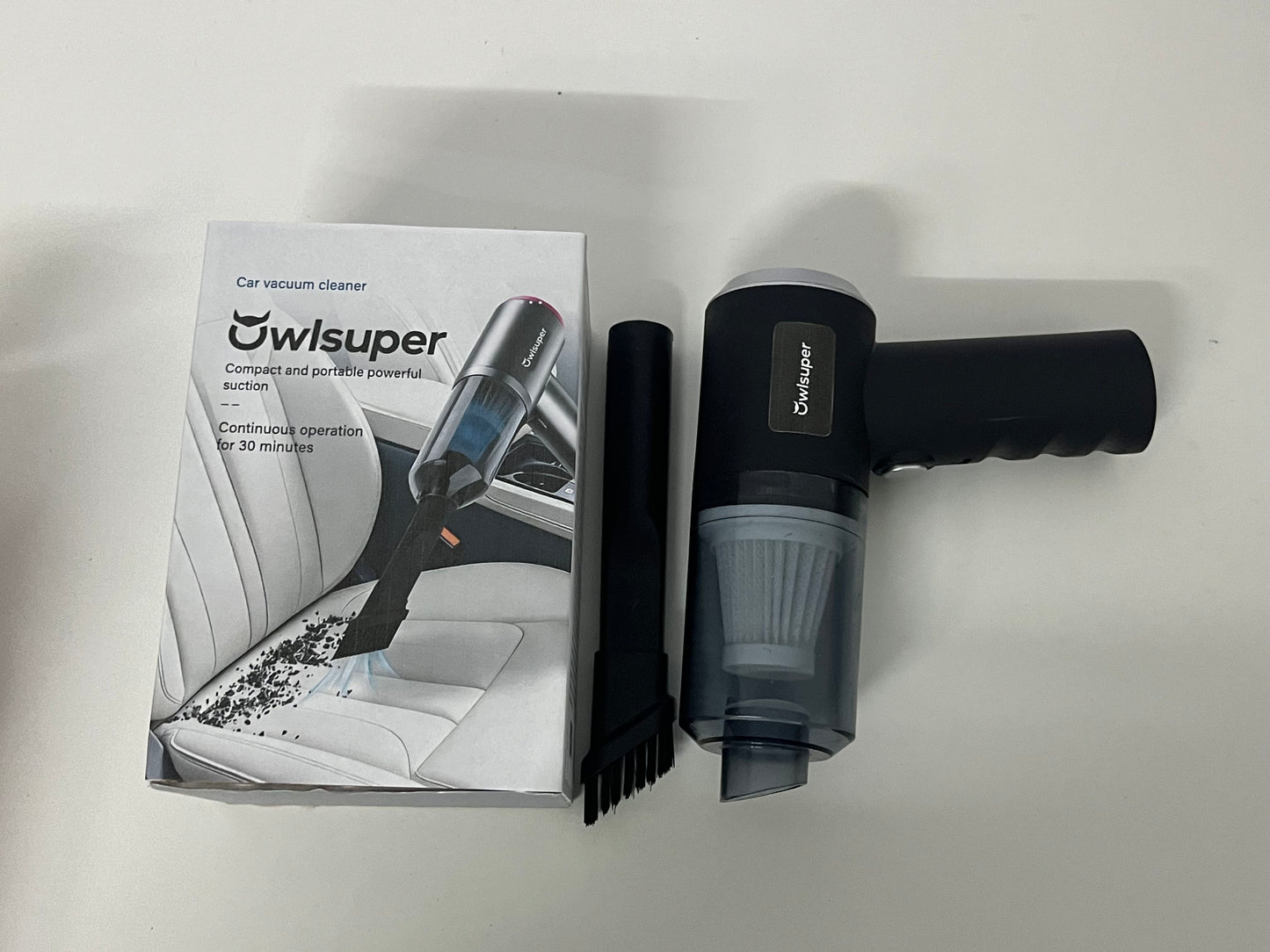 [Owlsuper Electric vacuum cleaners]——Owlsuer Handheld Wireless Car Vacuum Cleaner - Powerful Suction Portable Cleaning Tool