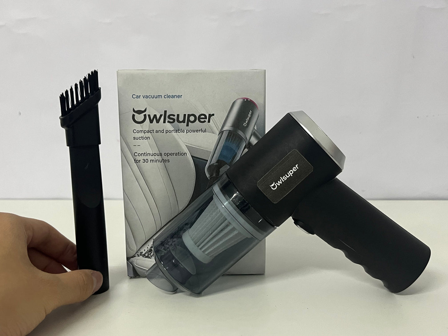 [Owlsuper Electric vacuum cleaners]——Owlsuer Handheld Wireless Car Vacuum Cleaner - Powerful Suction Portable Cleaning Tool