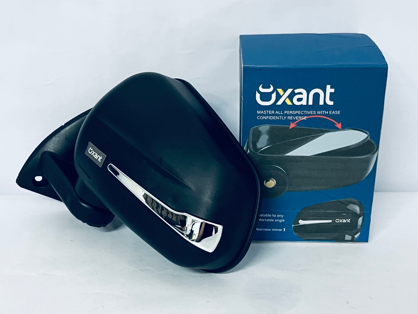 Oxant Wide Angle Rearview Mirror, HD Anti-Glare Blind Spot Mirrors for Car, Maximize Field of View to Eliminate Blind Spots, Easy Stick-On Installation