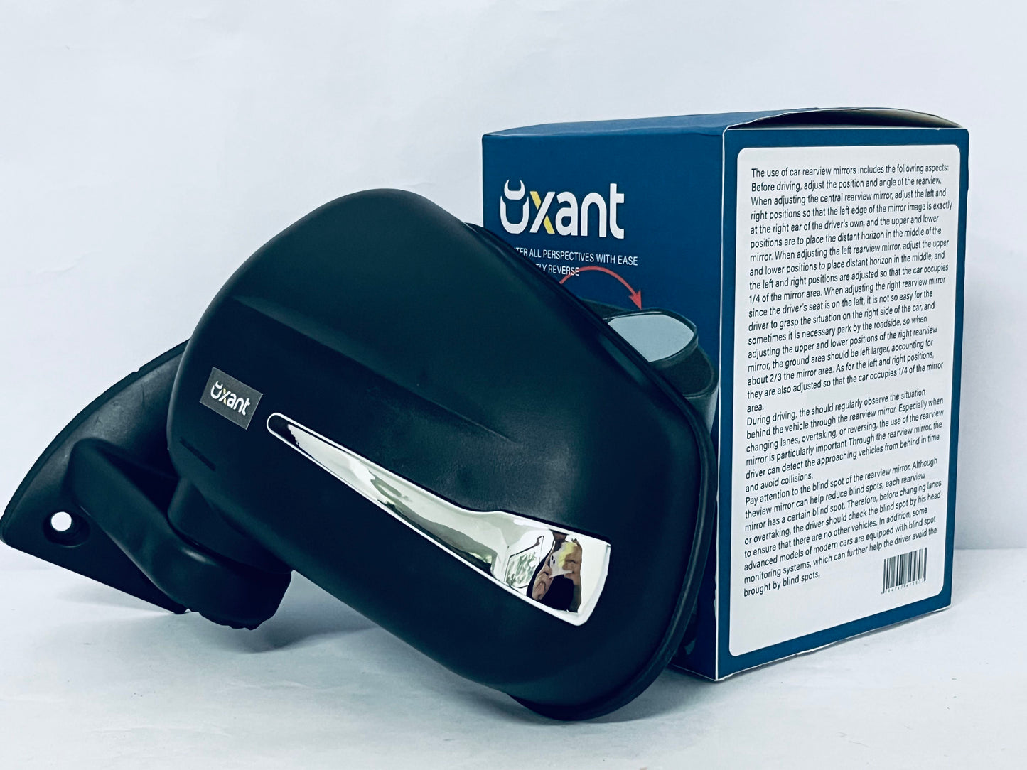 Oxant Wide Angle Rearview Mirror, HD Anti-Glare Blind Spot Mirrors for Car, Maximize Field of View to Eliminate Blind Spots, Easy Stick-On Installation
