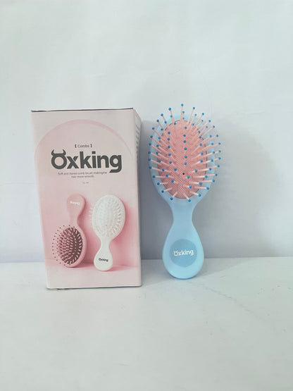 Oxking Hair combs Mini Hair Brush Set, Pastel Colors, Portable Detangling Combs with Air Cushion (blue A)