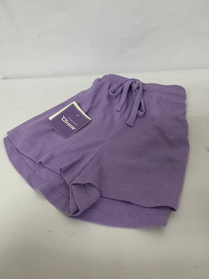 Oxstar Womens Waffle Knit Pajama Shorts Soft Drawstring Lounge bottoms Casual Workout Shorts with Pockets