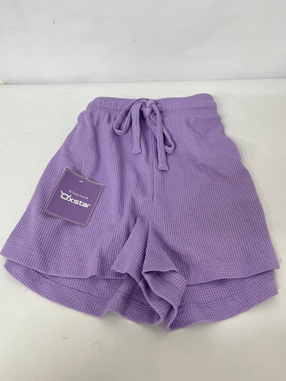 Oxstar Womens Waffle Knit Pajama Shorts Soft Drawstring Lounge bottoms Casual Workout Shorts with Pockets