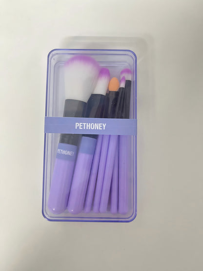 【PETHONEY Purple Cosmetic Brush Set】—— Stylish & Versatile Tool Kit for Makeup Enthusiasts