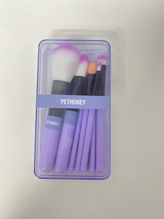 【PETHONEY Purple Cosmetic Brush Set】—— Stylish & Versatile Tool Kit for Makeup Enthusiasts