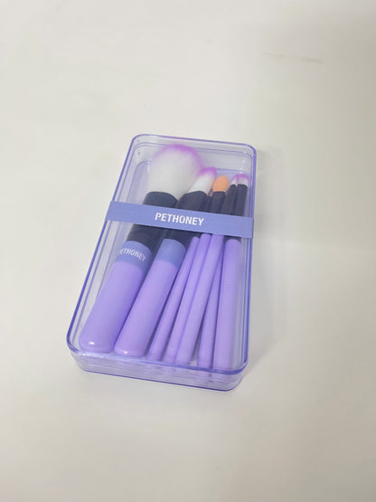 【PETHONEY Purple Cosmetic Brush Set】—— Stylish & Versatile Tool Kit for Makeup Enthusiasts
