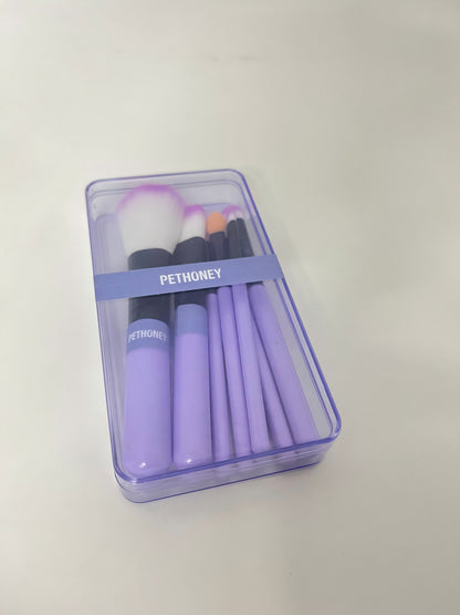 【PETHONEY Purple Cosmetic Brush Set】—— Stylish & Versatile Tool Kit for Makeup Enthusiasts