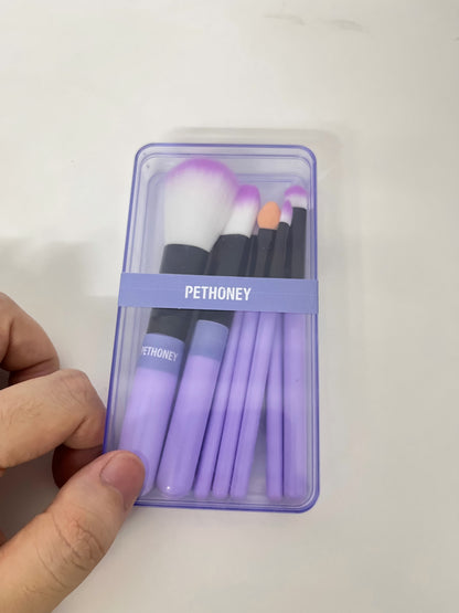 【PETHONEY Purple Cosmetic Brush Set】—— Stylish & Versatile Tool Kit for Makeup Enthusiasts