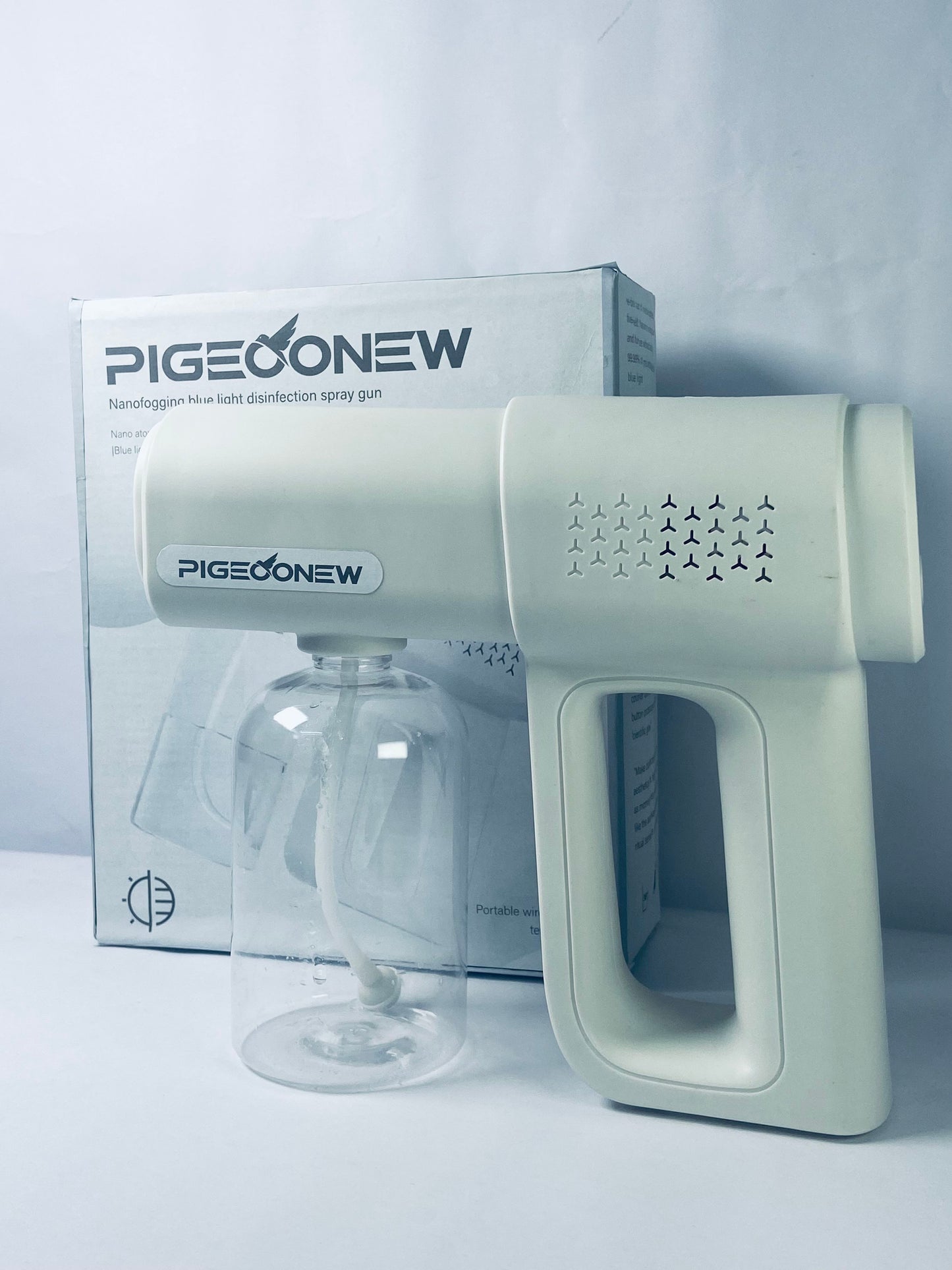 PIGEOONEW  Power-operated sprayers - Cordless Nano Sprayer for Cleaning - Portable Misting Tool for Home & Garden - Hydrating Mist Gun for Plants - Lightweight Handheld Nano Spray Machine (380ml)