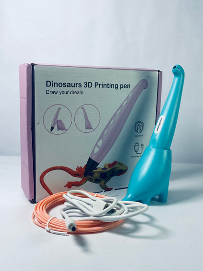 PIGEOONEW 3D Printing Pen with Display - Includes 3D Pen, 3 Starter Colors of PLA Filament, Stencil Book + Project Guide, and Charger