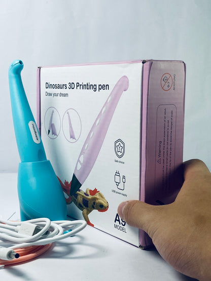PIGEOONEW 3D Printing Pen with Display - Includes 3D Pen, 3 Starter Colors of PLA Filament, Stencil Book + Project Guide, and Charger