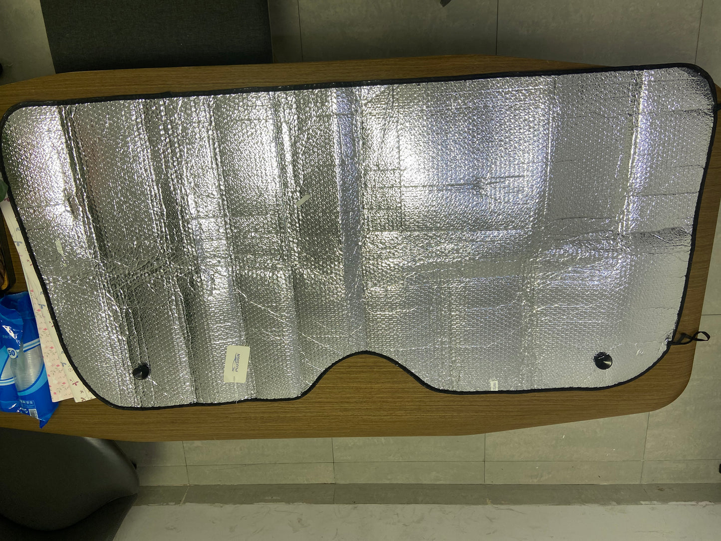 PLUSIGN Automobile windshield sunshades Reflective and Foldable, Universal Car Large Sunlight Laser, Sunshade Block Screen, Car Front Windshield