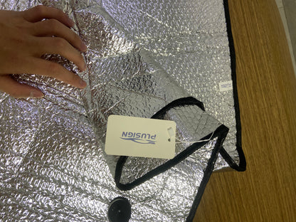 PLUSIGN Automobile windshield sunshades Reflective and Foldable, Universal Car Large Sunlight Laser, Sunshade Block Screen, Car Front Windshield