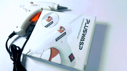 PLUSWASP Hot Glue Gun Kit, Fast Preheating Hot Melt, High Temp for School Crafts DIY Arts and Quick Home Repairs (20w)