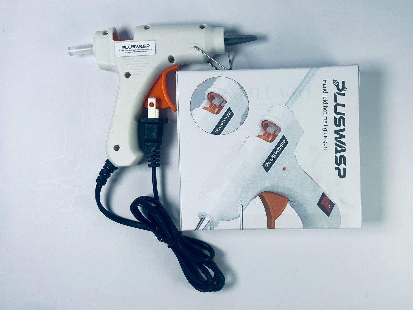 PLUSWASP Hot Glue Gun Kit, Fast Preheating Hot Melt, High Temp for School Crafts DIY Arts and Quick Home Repairs (20w)