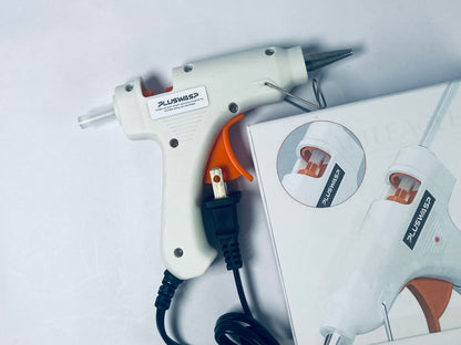 PLUSWASP Hot Glue Gun Kit, Fast Preheating Hot Melt, High Temp for School Crafts DIY Arts and Quick Home Repairs (20w)
