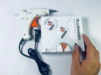 PLUSWASP Hot Glue Gun Kit, Fast Preheating Hot Melt, High Temp for School Crafts DIY Arts and Quick Home Repairs (20w)