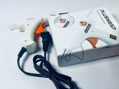 PLUSWASP Hot Glue Gun Kit, Fast Preheating Hot Melt, High Temp for School Crafts DIY Arts and Quick Home Repairs (20w)