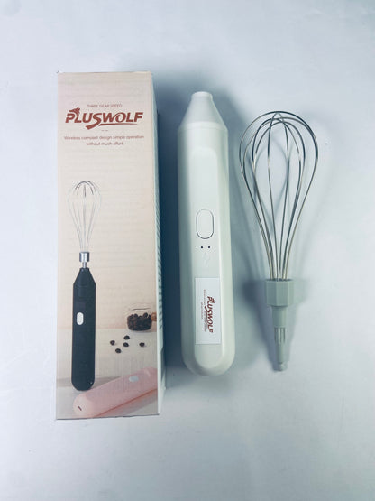 PLUSWOLF Electric egg beaters Electric Handheld Mixers USB Rechargeable Cordless Hand Mixers Foamer Eggs Beater Milk Frothers Kitchen Cooking Tool