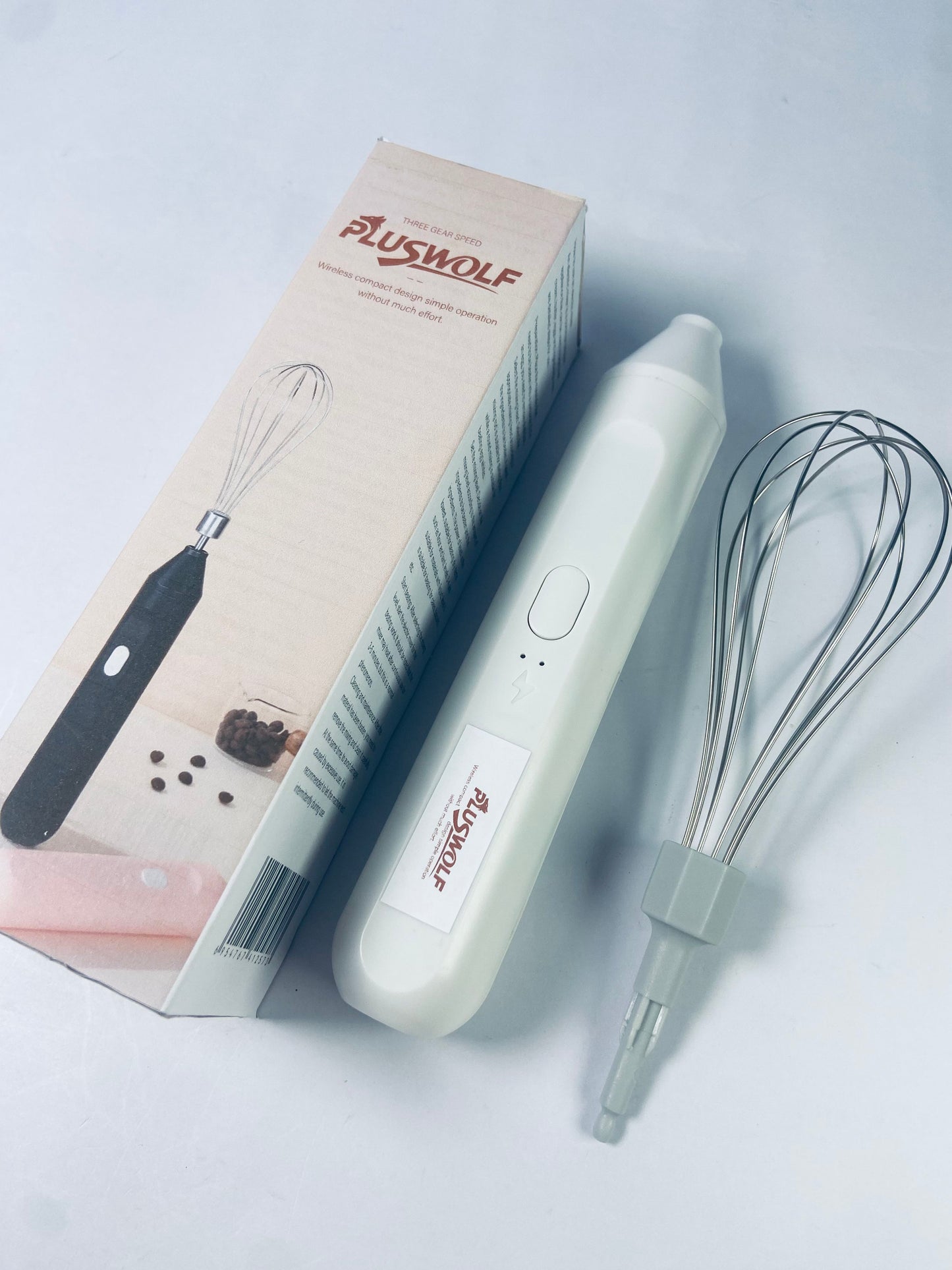 PLUSWOLF Electric egg beaters Electric Handheld Mixers USB Rechargeable Cordless Hand Mixers Foamer Eggs Beater Milk Frothers Kitchen Cooking Tool