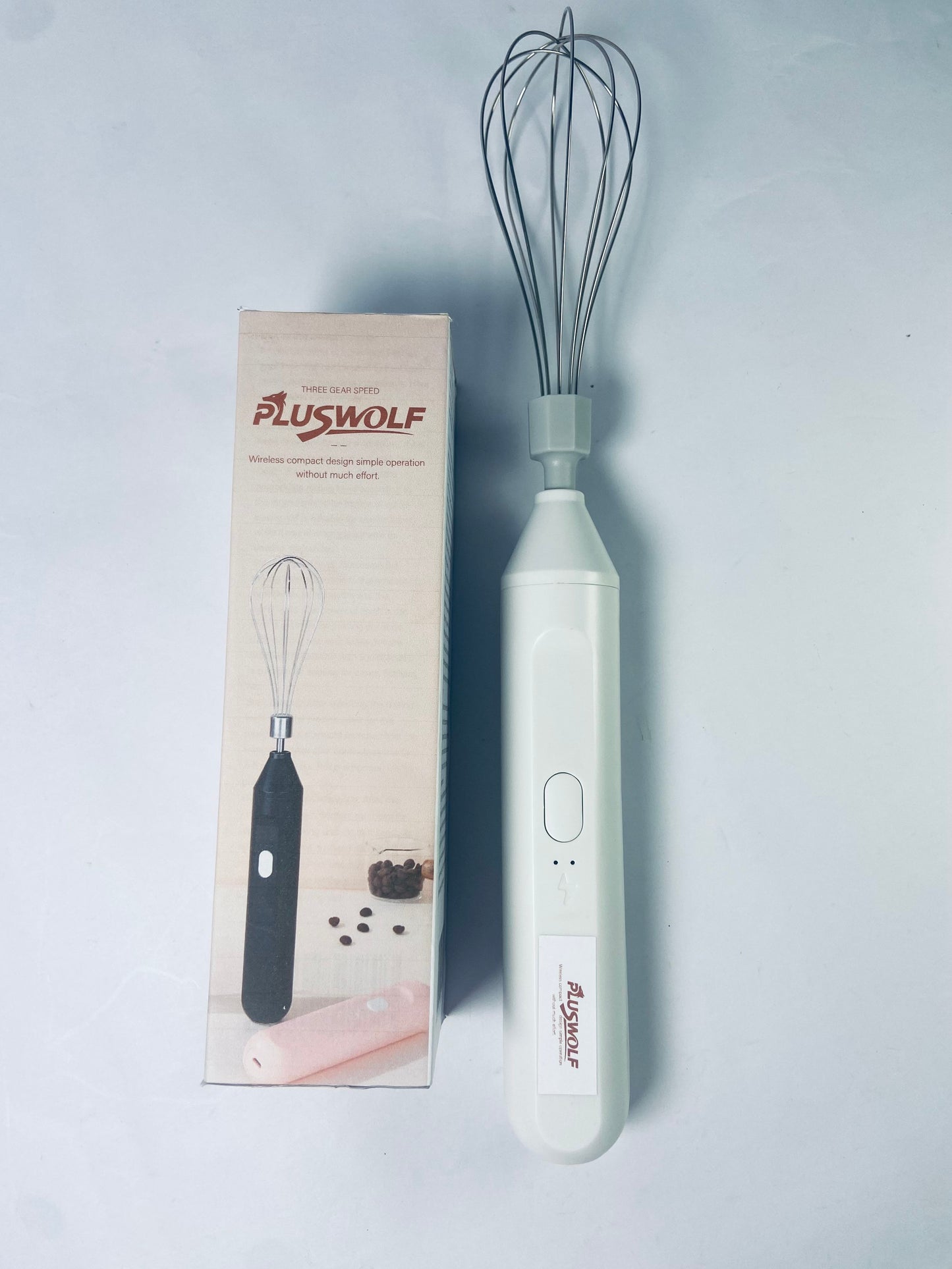 PLUSWOLF Electric egg beaters Electric Handheld Mixers USB Rechargeable Cordless Hand Mixers Foamer Eggs Beater Milk Frothers Kitchen Cooking Tool