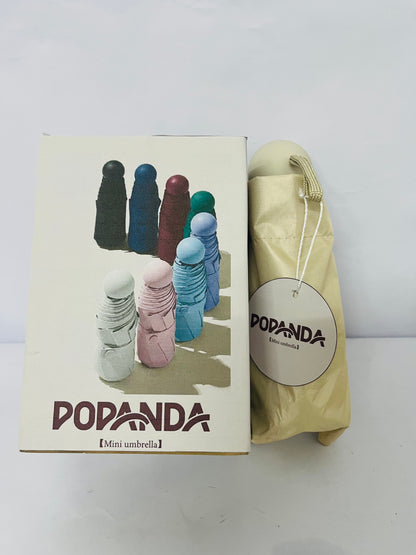 POPANDA Travel Essentials Mini Umbrella for Purse With Case Small Compact UV Sun Protection Lightweight Tiny Pocket Manual Open Close Umbrella for Women Kids and Men Fit Purse Backpack