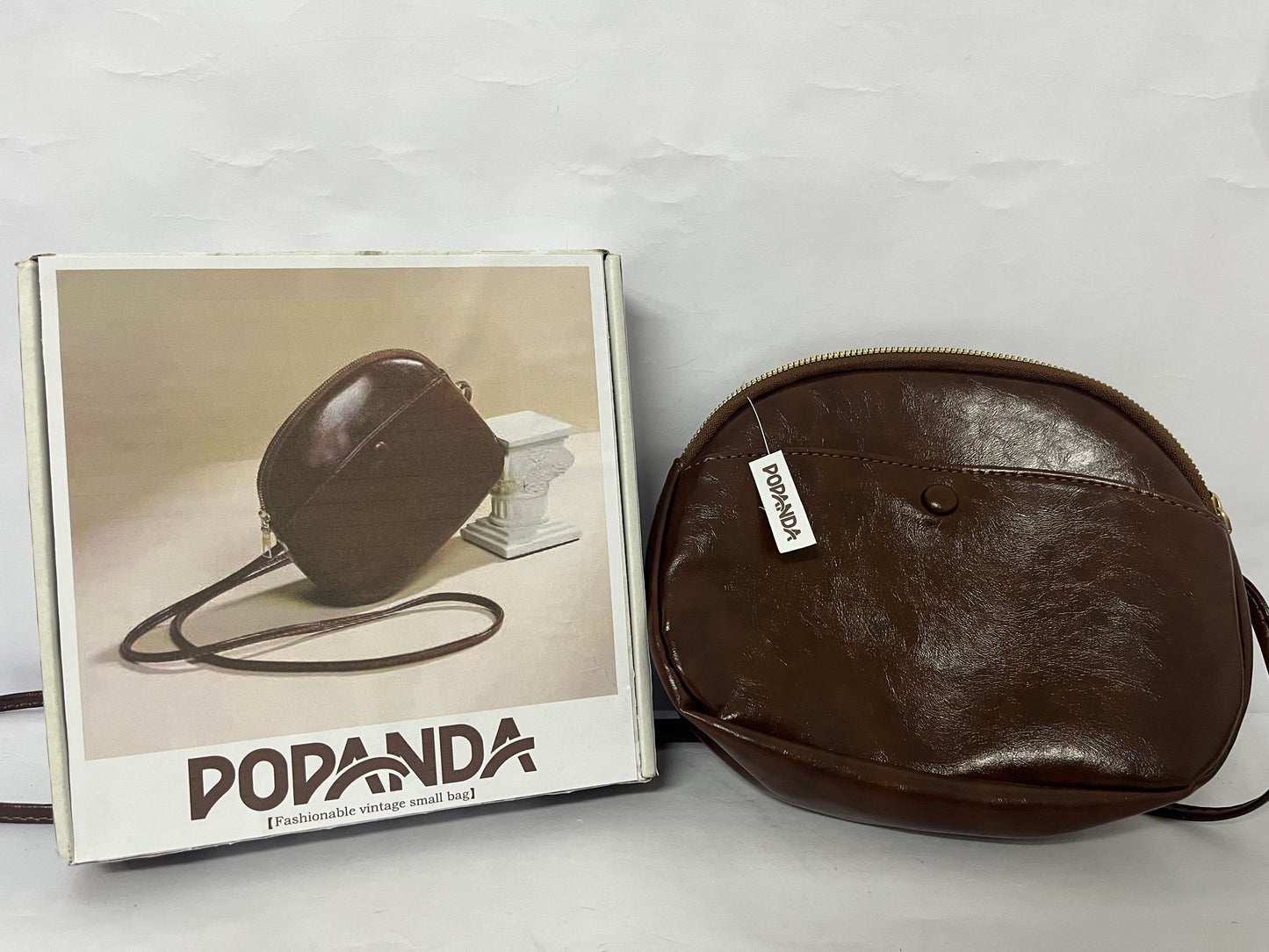 POPANDA Crossbody Bags for Women Circle Purse Shoulder Bag Handbag