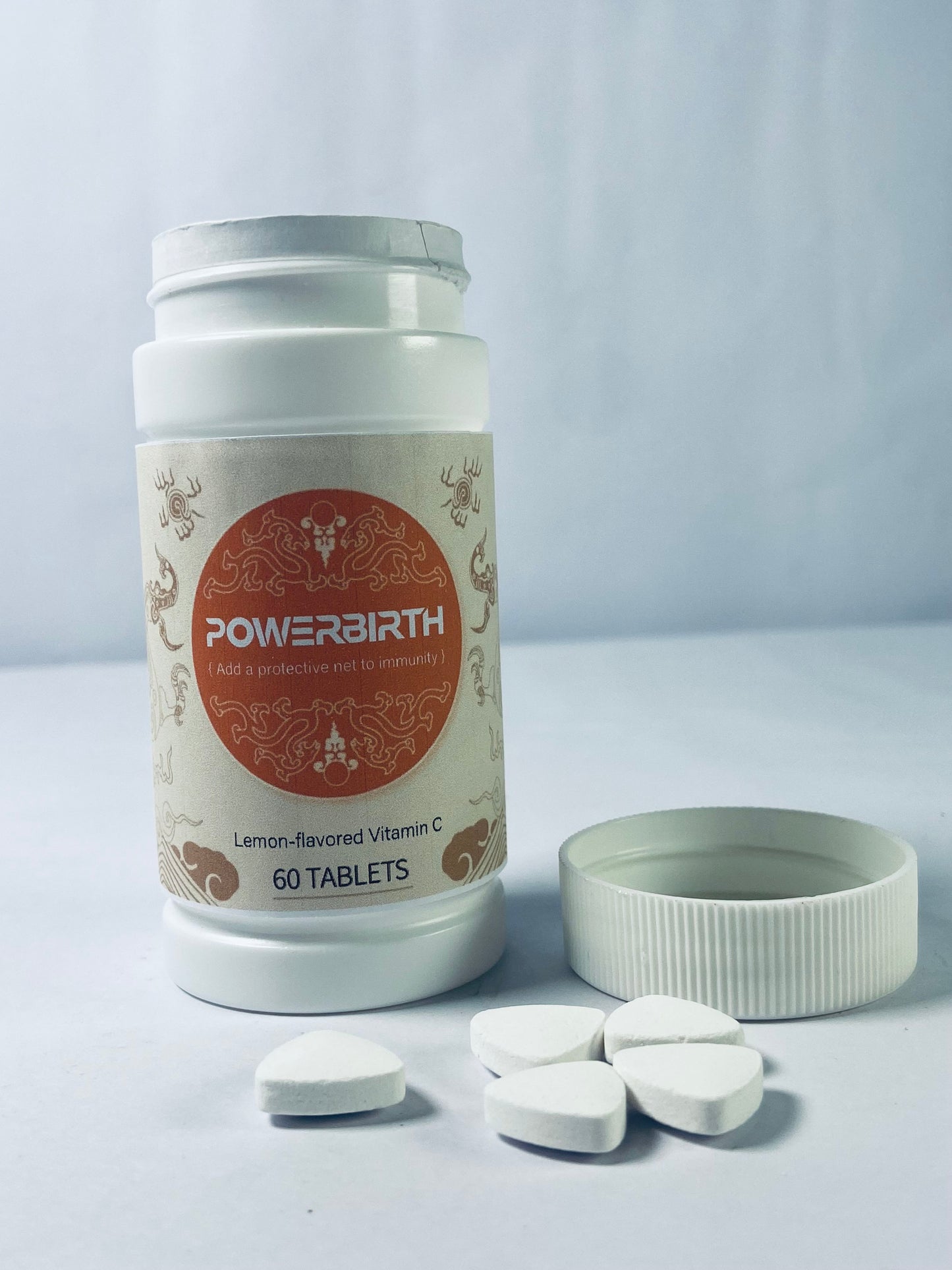 POWERBIRTH Vitamin tablets Vitamin C 1000mg Effervescent Tablets - Potent Immune Support VIT C with Zinc Supplement - Sugar-Free & Vegan Formula | Dissolvable Vitamin C Tablets