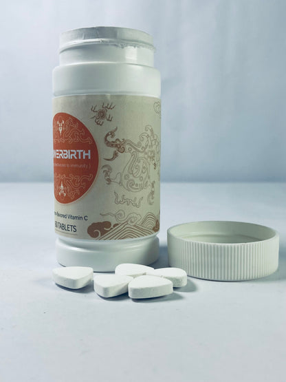 POWERBIRTH Vitamin tablets Vitamin C 1000mg Effervescent Tablets - Potent Immune Support VIT C with Zinc Supplement - Sugar-Free & Vegan Formula | Dissolvable Vitamin C Tablets