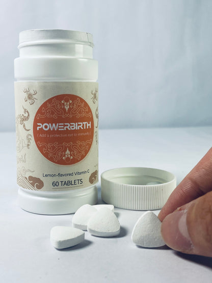 POWERBIRTH Vitamin tablets Vitamin C 1000mg Effervescent Tablets - Potent Immune Support VIT C with Zinc Supplement - Sugar-Free & Vegan Formula | Dissolvable Vitamin C Tablets