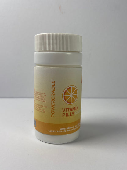 POWERCRADLE Vitamin tablets, Vitamin C, 180mg Tablets, 60-Count, Dietary Supplement 