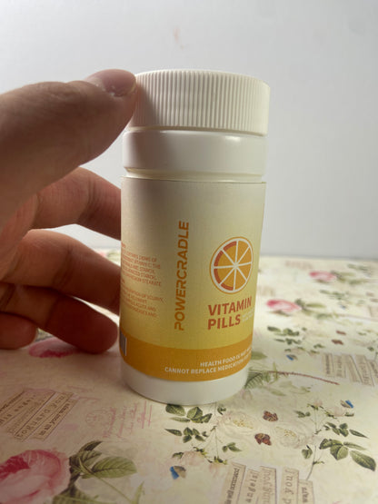 POWERCRADLE Vitamin tablets, Vitamin C, 180mg Tablets, 60-Count, Dietary Supplement 