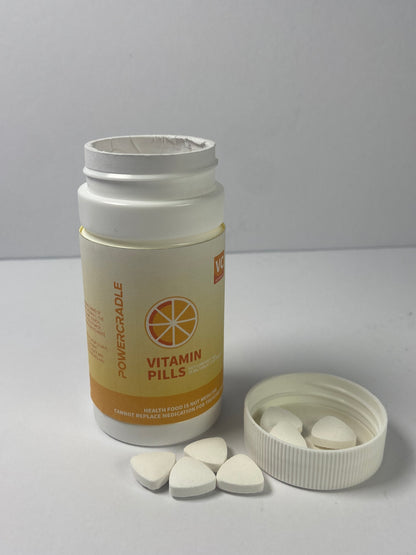 POWERCRADLE Vitamin tablets, Vitamin C, 180mg Tablets, 60-Count, Dietary Supplement 