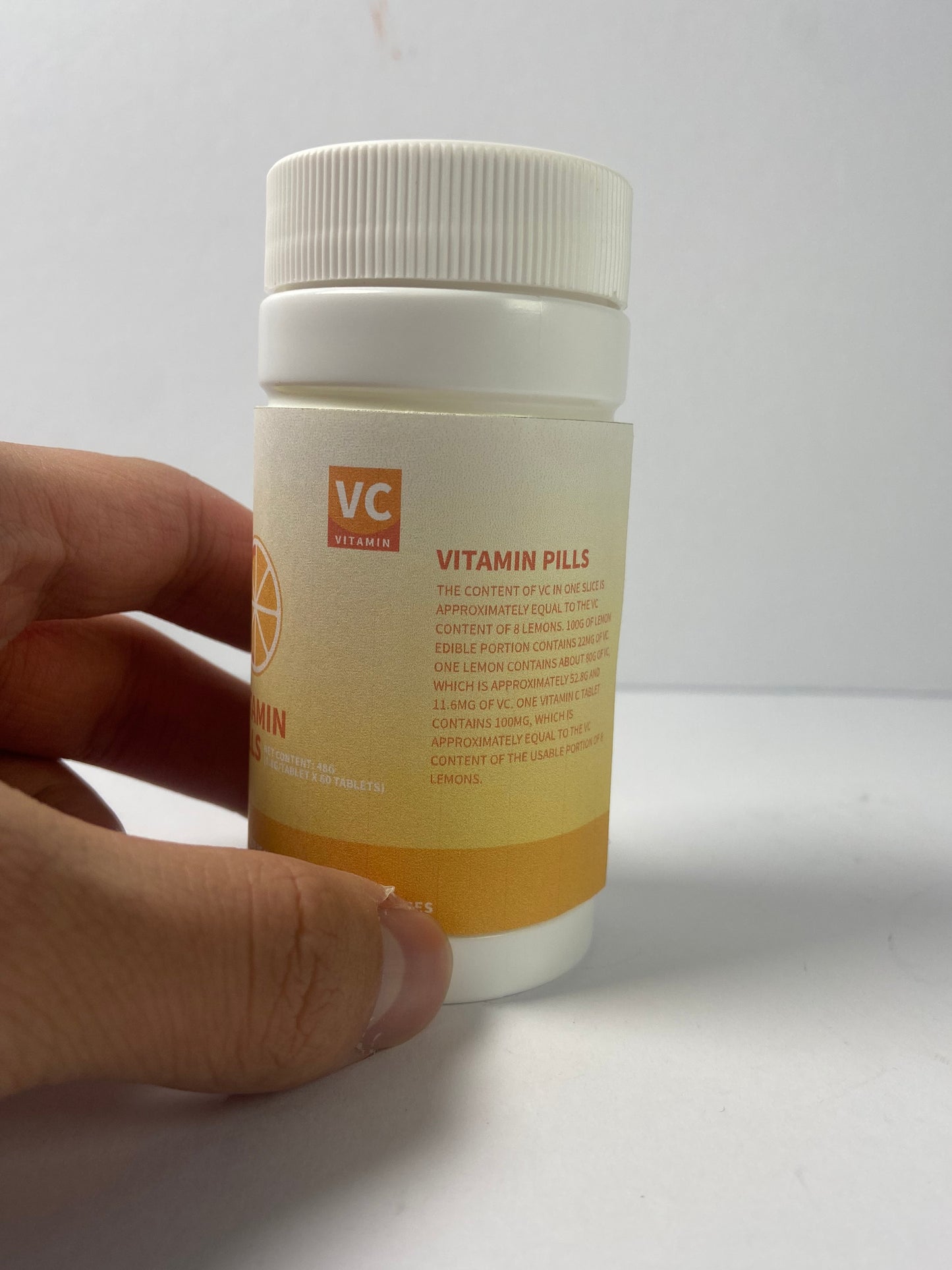 POWERCRADLE Vitamin tablets, Vitamin C, 180mg Tablets, 60-Count, Dietary Supplement 